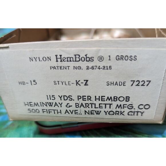 Nylon Sewing Thread Bobbins, Vintage Hem Bobs 1 Gross Black+ 1/3 Box Of Beige - Picture 7 of 9